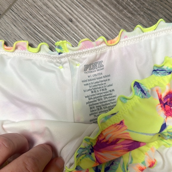 VS Pink Ruffle Bikini Bottoms - Picture 3 of 6